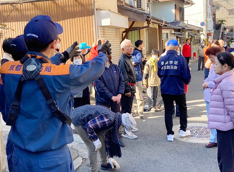 粟田地区新春行事に参加